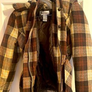 Plaid winter jacket